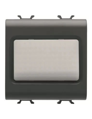 Gewiss gw12651 step light 12v ac//dc // 230v ac 50//60 hz opal 2 modules satin black chorusmart